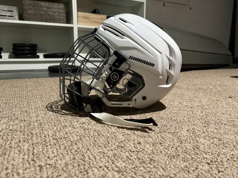 fat kid football helmet Warrior Alpha One Pro Combo with Boy 2.0 Lacrosse Cage   Sanderson Lacrosse Warrior fat boy alpha pro