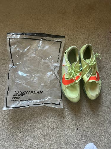 Green Men's Adult Size M 10.5 (W 11.5) Nike Air Zoom LJ Elite Shoes (Used)