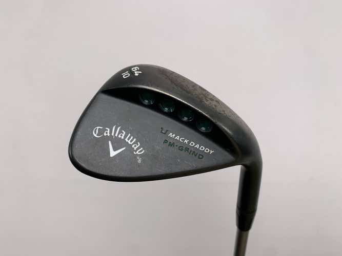 Callaway Mack Daddy Matte BLK PM Grind Lob Wedge LW 64* 10 KBS C-Taper Mens RH
