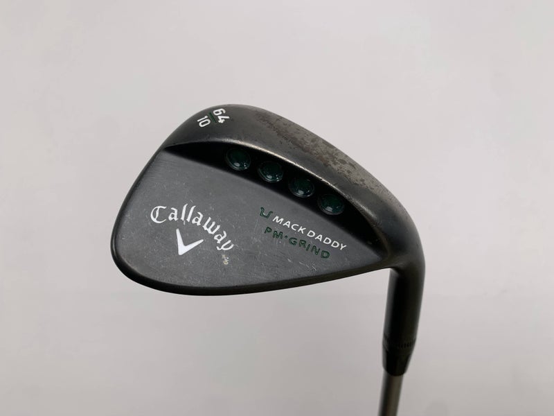 Callaway Mack Daddy Matte BLK PM Grind Lob Wedge LW 64* 10 KBS C-Taper Mens RH