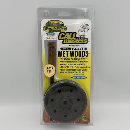 Vintage Woods Wise Mystic Slate Wet Woods Turkey Call PLAYS WET WW044