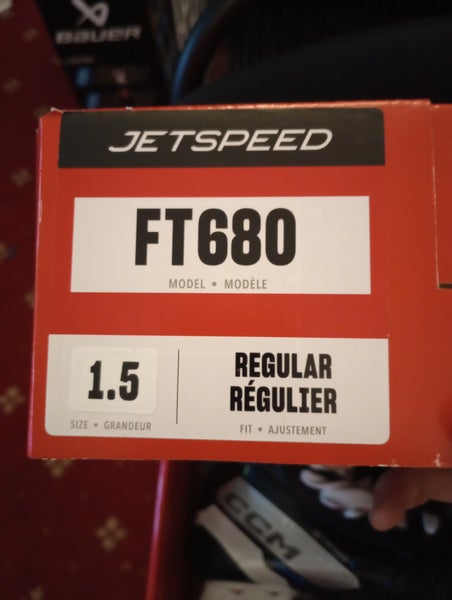 *Unused* CCM JetSpeed FT 680 Hockey Skates Regular Width Size 1.5 (New)