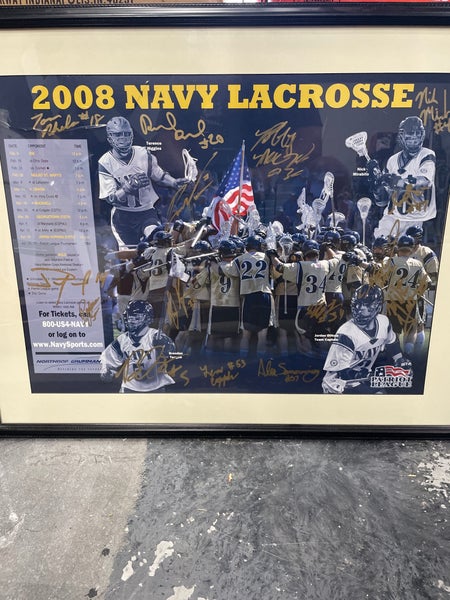 Signed 2008 Navy Lacrosse Poster