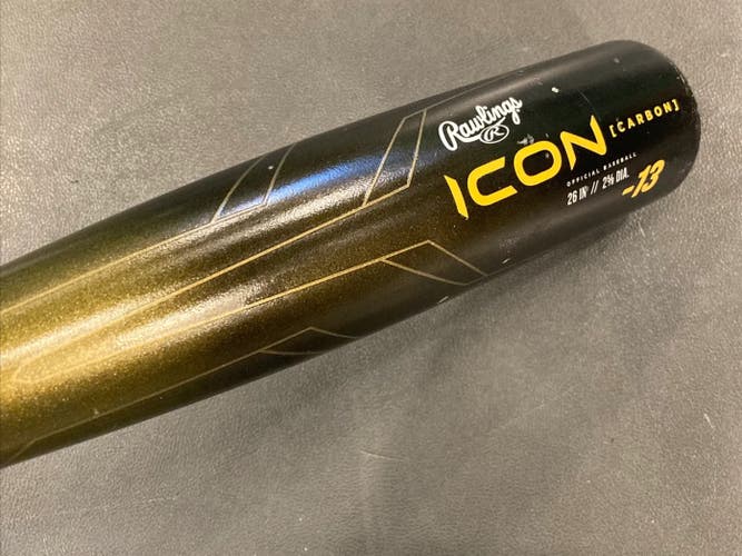 Rawlings Icon Composite Bat USSSA Certified (-13) 13 oz 26" (Used)