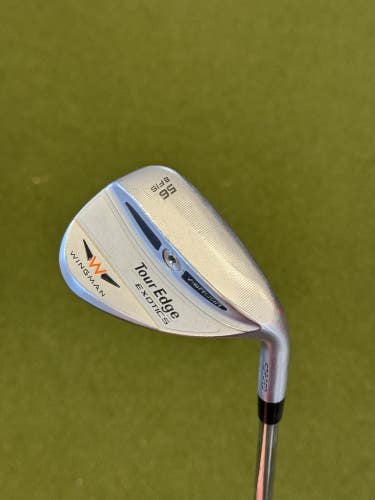 Tour Edge Exotics Wingman Chrome 56-8 F 56 SW Dynamic Gold Steel Wedge Flex