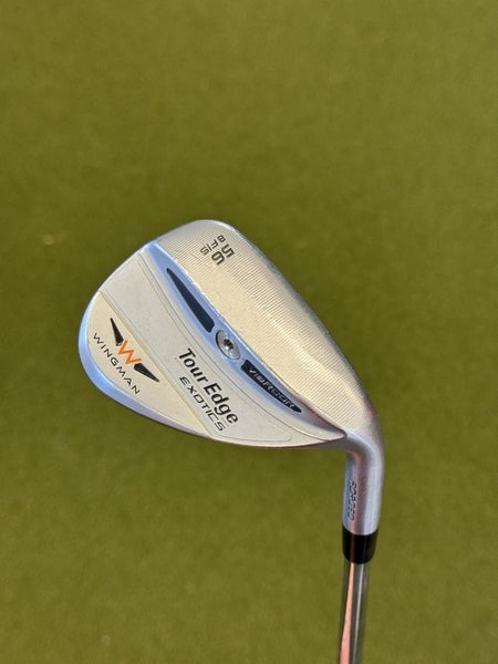 Tour Edge Exotics Wingman Chrome 56-8 F 56 SW Dynamic Gold Steel Wedge Flex