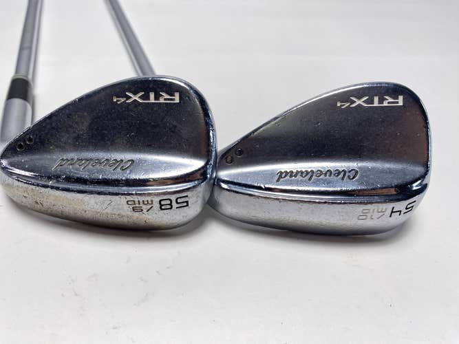 Cleveland RTX 4 Tour Satin Wedge Set 54* 10 | 58* 9 DG S400 Tour Issue Stiff RH