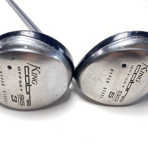 Cobra SS Hyper Steel 3 & 5 Fairway Wood Set 15* 18* Graphite Design Womens RH