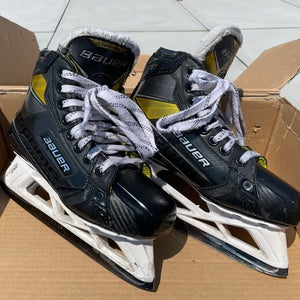 Bauer Supreme 3S Pro Hockey Goalie Skates Regular Width Size 4 (Used)