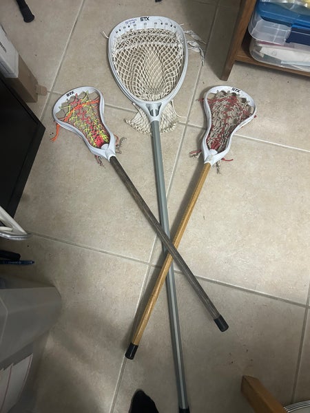 Lot of 3 mini sticks lacrosse fiddle