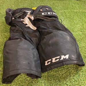 Black Senior Small CCM Tacks 9080 Hockey Pants (Used)