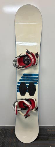 Nitro Storm 155cm Twin-Tip All-Mountain Snowboard RIDE LX Bindings Medium White