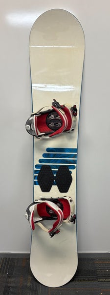 Nitro Storm 155cm Twin-Tip All-Mountain Snowboard RIDE LX Bindings Medium White