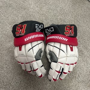 Warrior EVO QX Lacrosse Gloves Large (Used)