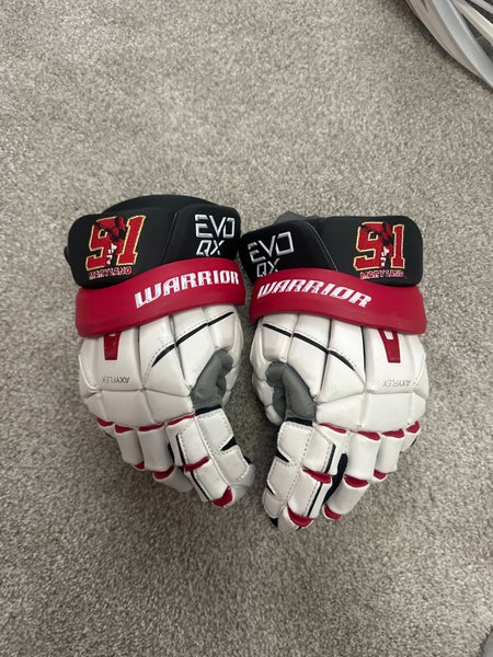 Warrior EVO QX Lacrosse Gloves Large (Used)