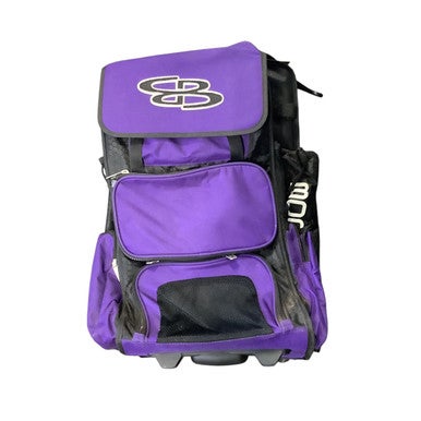 Used BoomBah ROLLING BACKPACK BB/SB Player Wheeled Bag Purple 11479-S000399762