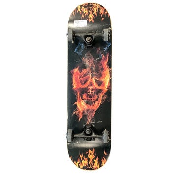 Used FLAMING SKULL Complete Skateboard Red Regular 11479-S000399749