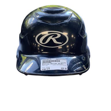 Used Rawlings BATTING HELMET Batting Helmet No Mask Black S/M 11479-S000399712