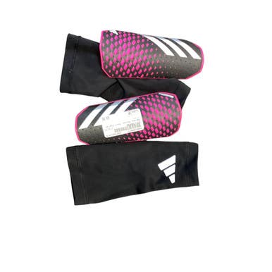Used Adidas Soccer Shin Guards Junior Black SM 11479-S000399677