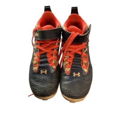 Used Under Armour HARPER 4 BB/SB Cleats Navy Blue Junior 04 11479-S000399664