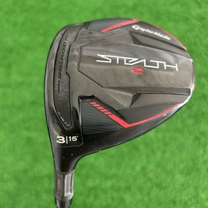 LH Taylormade Stealth 2 Fairway 15 Degree 3 Wood / Stiff
