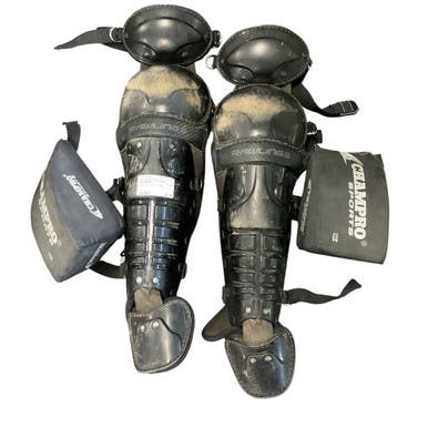 Used Rawlings SHIN GUARD Catchers Leg Guards Black Adult 11479-S000399645