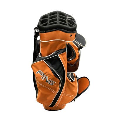 Used Ping PING CART BAG Mens Cart Bag Orange 11479-S000399915
