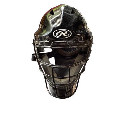 Used Rawlings CATCHER HELMET Catchers Helmet w/Mask Black SM 11479-S000399644