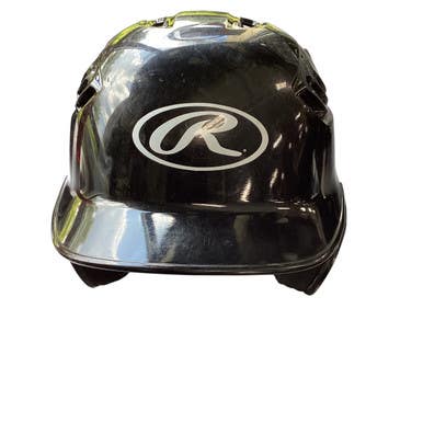 Used Rawlings BATTING HELMET Batting Helmet No Mask Black SM 11479-S000399615