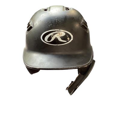 Used Rawlings BATTING HELMET WITH JAWGAURD Batting Helmet No Mask Black SM 11479-S000399616