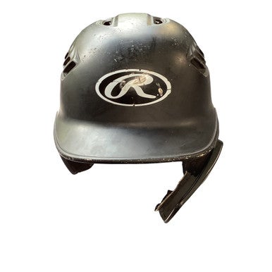 Used Rawlings BATTING HELMET WITH JAWGAURD Batting Helmet No Mask Black SM 11479-S000399616
