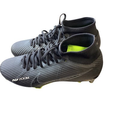 Used Nike ZOOM MERCURIAL SUPERFLY 9 ACADEMY FG Soccer Cleats Black Senior 6.5 11479-S000399590