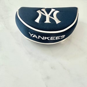 New York Yankees Genuine Team Golf Club Mallet Putter Head Cover nWOT Navy blue