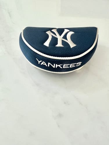 New York Yankees Genuine Team Golf Club Mallet Putter Head Cover nWOT Navy blue