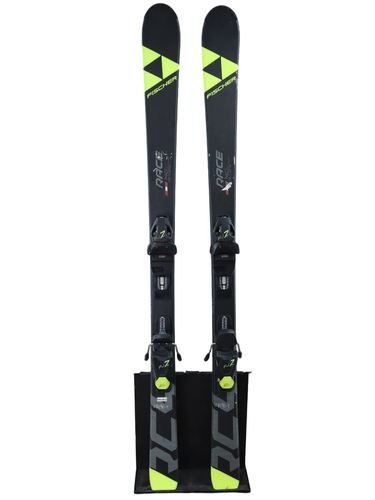 Used 2022 Fischer RC4 Race JR Skis (140cm) w/ FJ 7 AC Bindings - Good