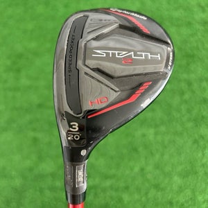 LH Taylormade Stealth 2 HD 20 Degree 3 Hybrid / Stiff