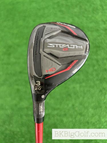 LH Taylormade Stealth 2 HD 20 Degree 3 Hybrid / Stiff