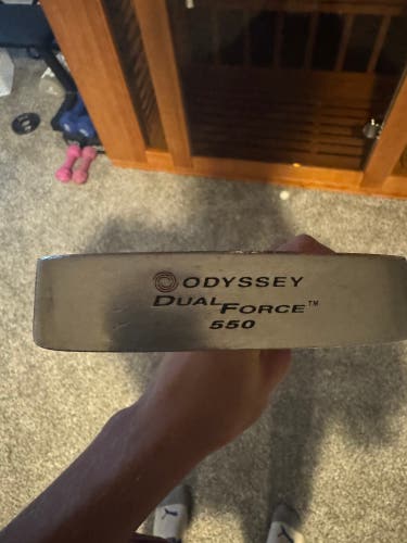 Silver Men's 2019 Odyssey Blade Dual Force 550 Right Handed Putter Uniflex 32" (Used)