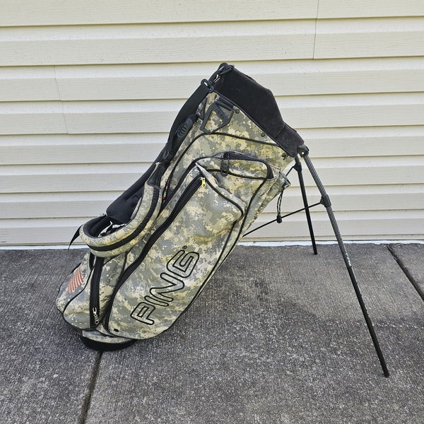 PING Hoofer Vantage Camo USA Stand Carry Bag Dual Strap 5 Way Divider + RC