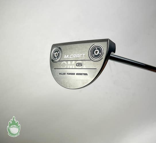 Used RH Mizuno M Craft OMOI 05 Black Ion Forged 35" Putter Steel Golf Club