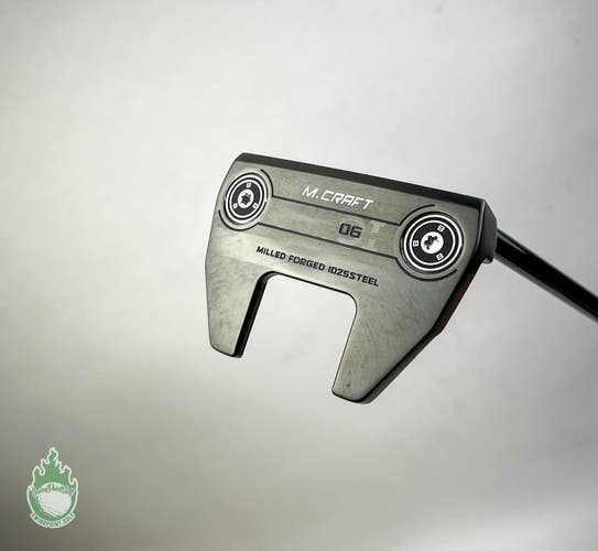 Used RH Mizuno M Craft OMOI 06 Black Ion Forged 35" Putter Steel Golf Club