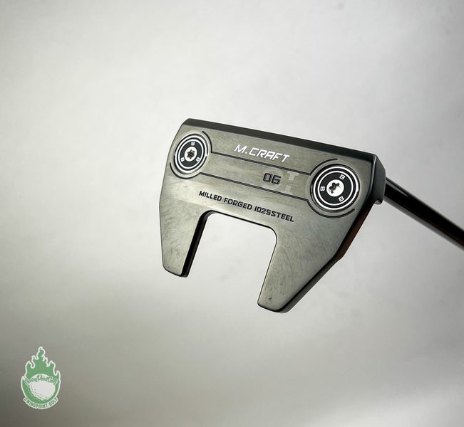 Used RH Mizuno M Craft OMOI 06 Black Ion Forged 35" Putter Steel Golf Club