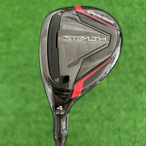 LH Taylormade Stealth 22 Degree 4 Hybrid / Stiff