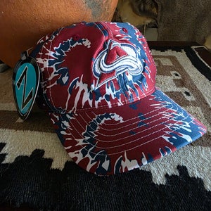 Colorado Avalanche Hockey Zephyr Tie Dye Adjustable Hat NWT