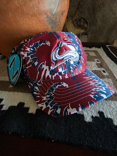 Colorado Avalanche Hockey Zephyr Tie Dye Adjustable Hat NWT