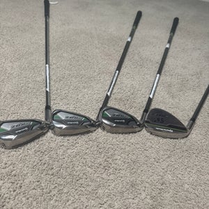 Men's TaylorMade RBZ Left Hand Iron Set Regular Flex 4 Pieces Graphite/Steel Shaft (New)