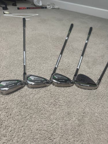 Men's TaylorMade RBZ Left Hand Iron Set Regular Flex 4 Pieces Graphite/Steel Shaft (New)