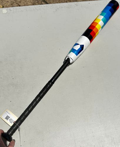 White 2023 DeMarini Prism+ Composite Bat (-10) Composite 22 oz 32" (Used)