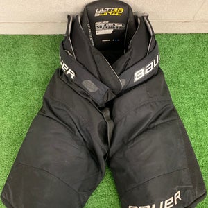 Black Senior Large Bauer Supreme Ultrasonic Hockey Pants (Used)