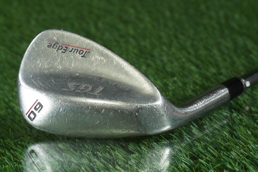 TOUR EDGE TGS 304 STAINLESS LOB WEDGE PURE FEEL STEEL SHAFT LEFT HANDED LH